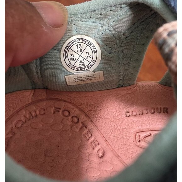 Keen Kids Sea camp II CNX Waterproof Closed-Toe Sandals Size 13 Gray & Pink - Picture 8 of 8